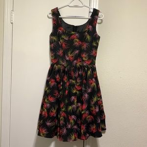 Lana Dress in Fireworks Print